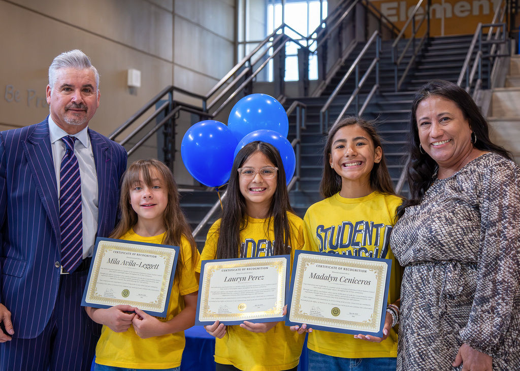 Scotsdale ES Student Council honored by Councilwomen Rocha.
