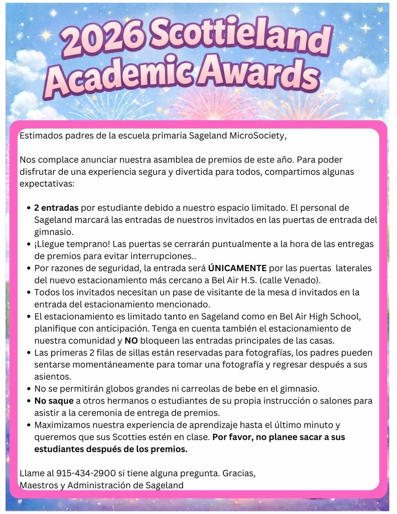 Academic Awards Flyer