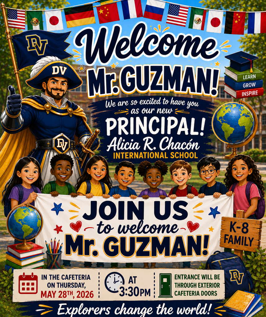 Join us on Thursday, May 28th, at 3:30pm, to meet the new principal for 2026-2027 in the cafeteria. 