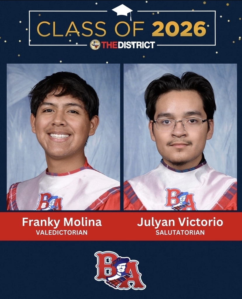 Congratulations to our valedictorian, salutatorian, and the entire class of 2026! #LoyalForever #BigRedPride