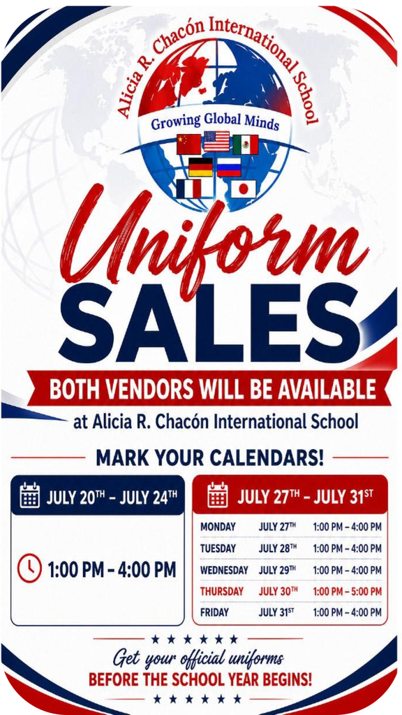 Uniform vendor schedule