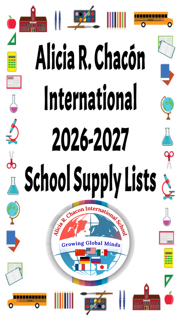 ARC school supplies lists for this year
