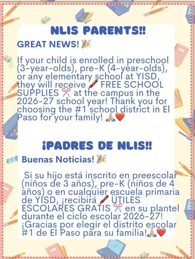 School Supplies Info