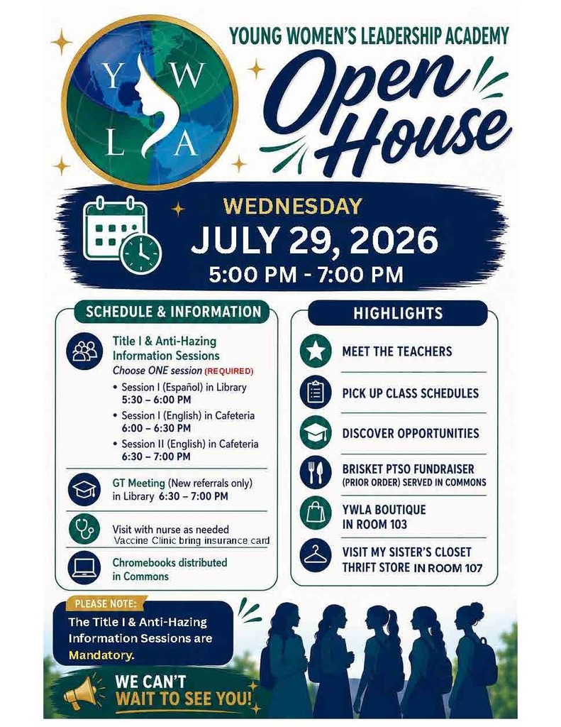 Back to School Open House flyer