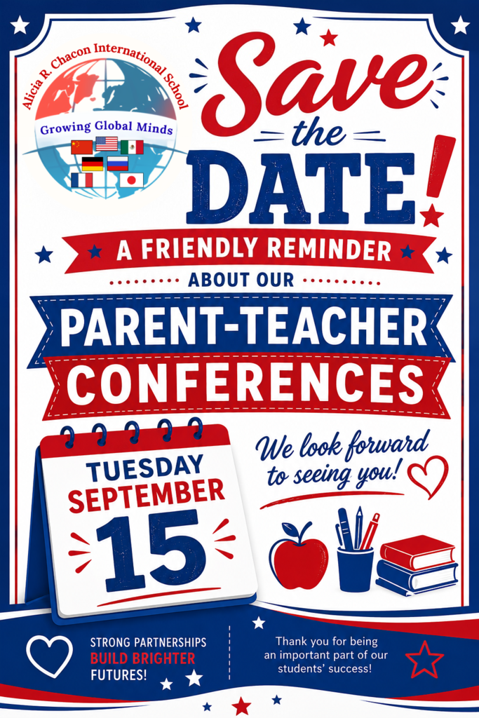 Parent-teacher conferences will be on Tuesday, September 15