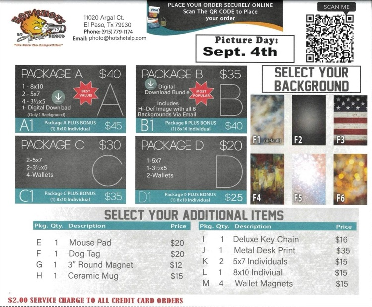picture day on Thursday Sept 4, 2026 must wear uniform