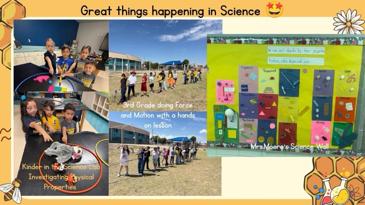 students working on science 