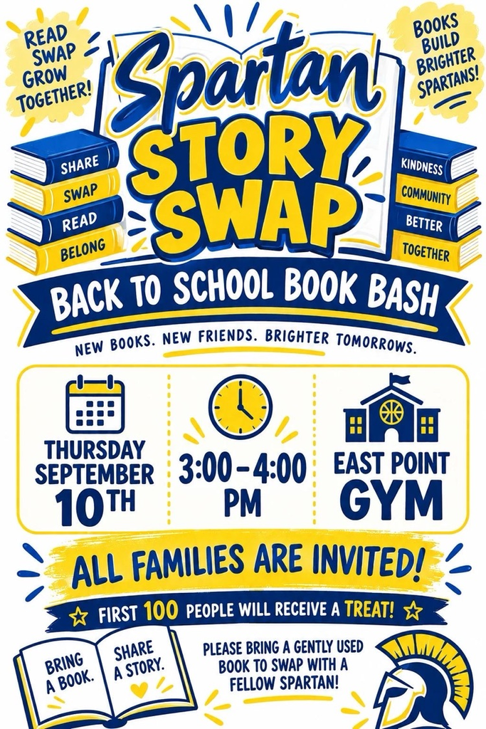 book swap on Thursday September 10th, 3-4 pm in the gym 
