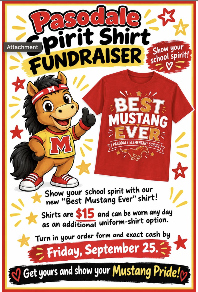 Pasodale Spirit Shirt Fundraiser!