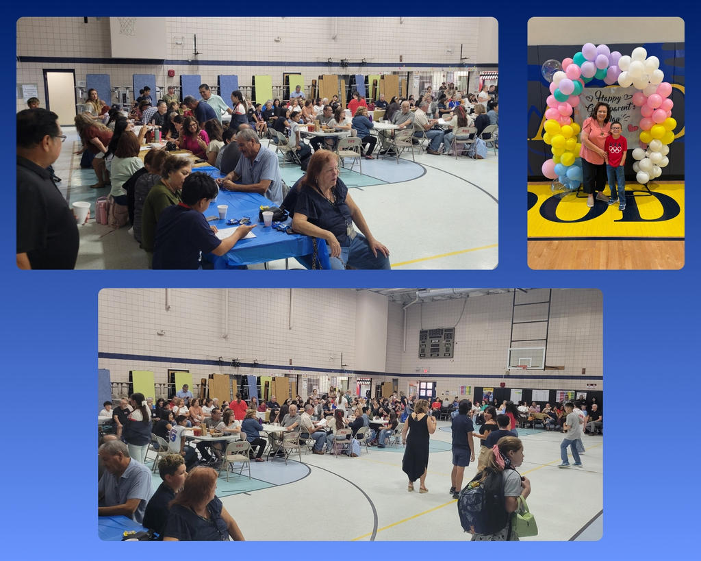 Photo collage of grandparents and EKIS students celebrating grandparent's day at Eastwood Knolls.