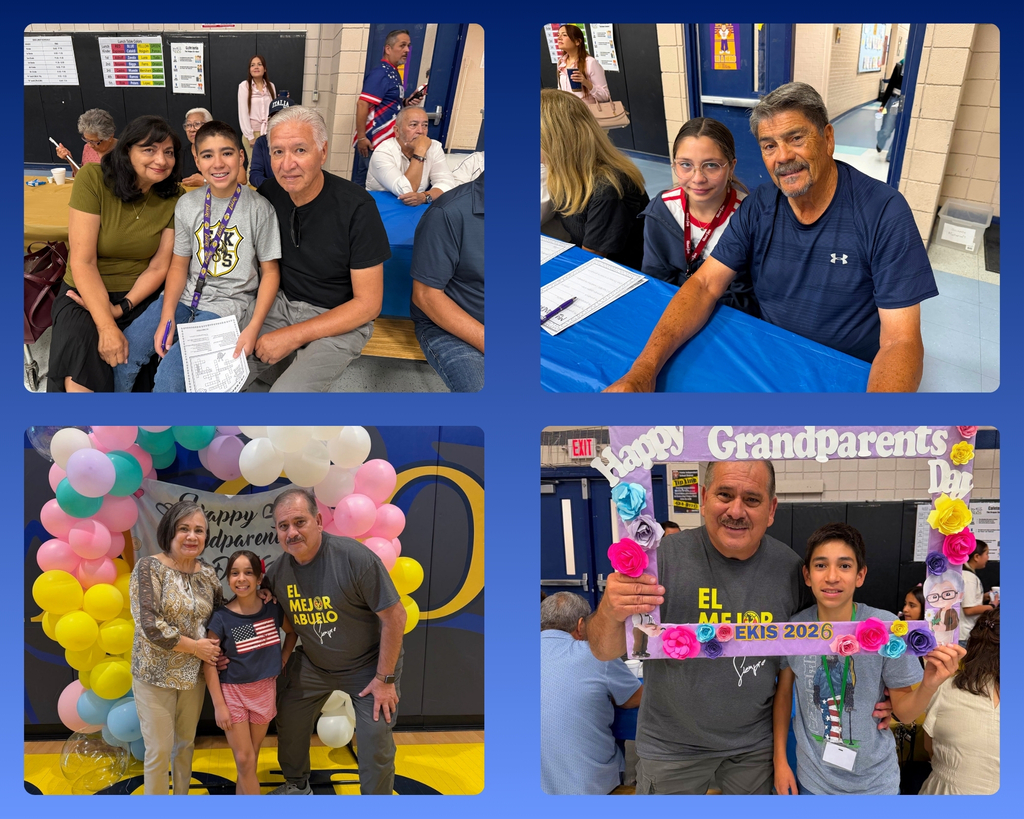 Photo collage of grandparents and EKIS students celebrating grandparent's day at Eastwood Knolls.