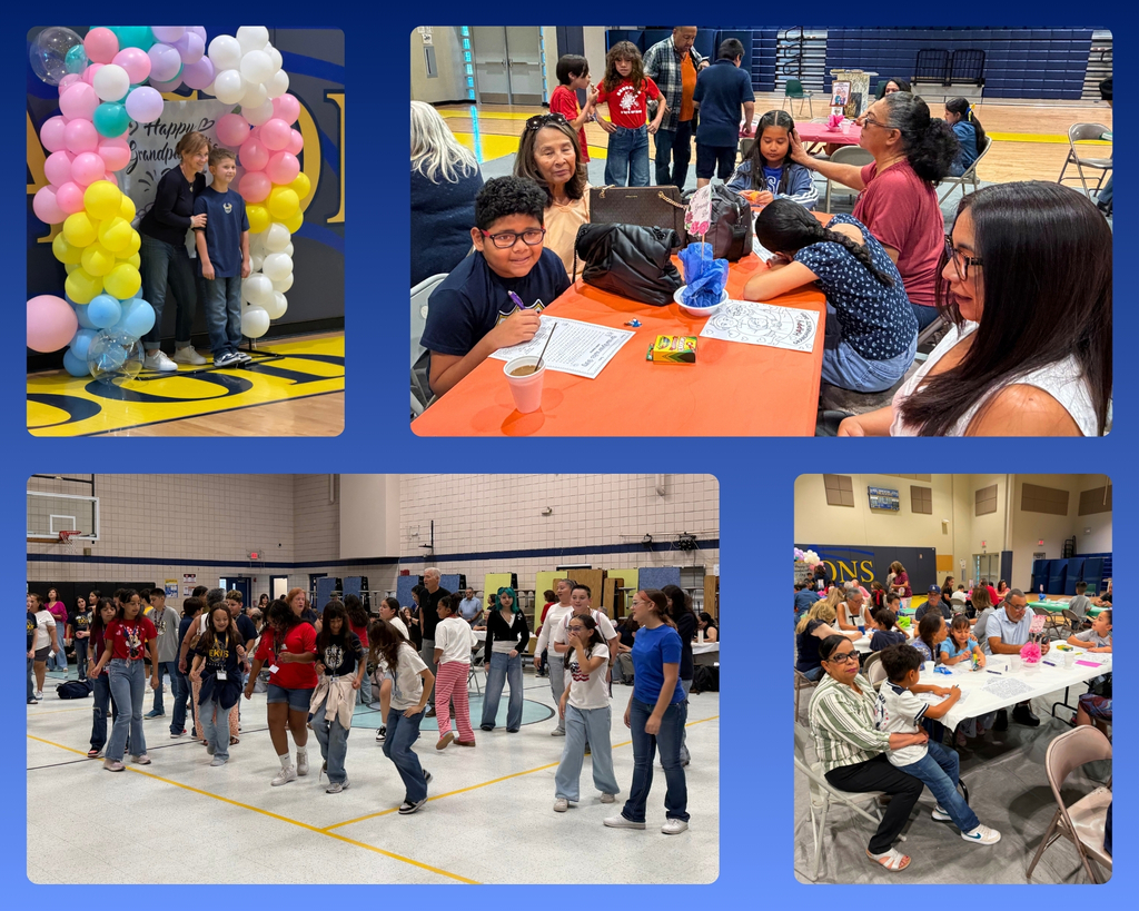 Photo collage of grandparents and EKIS students celebrating grandparent's day at Eastwood Knolls.