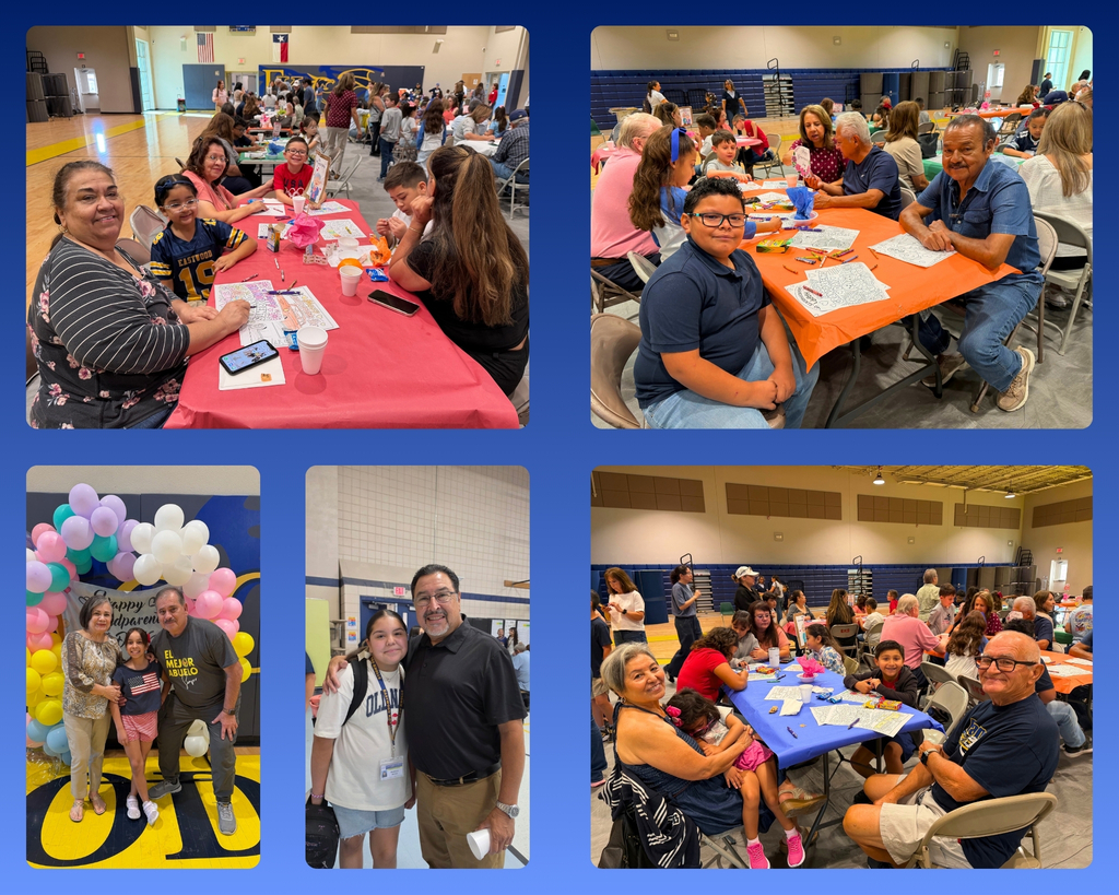 Photo collage of grandparents and EKIS students celebrating grandparent's day at Eastwood Knolls.