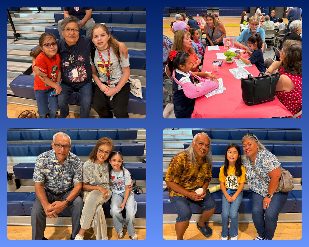 Photo collage of grandparents and EKIS students celebrating grandparent's day at Eastwood Knolls.