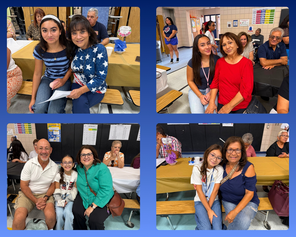 Photo collage of grandparents and EKIS students celebrating grandparent's day at Eastwood Knolls.