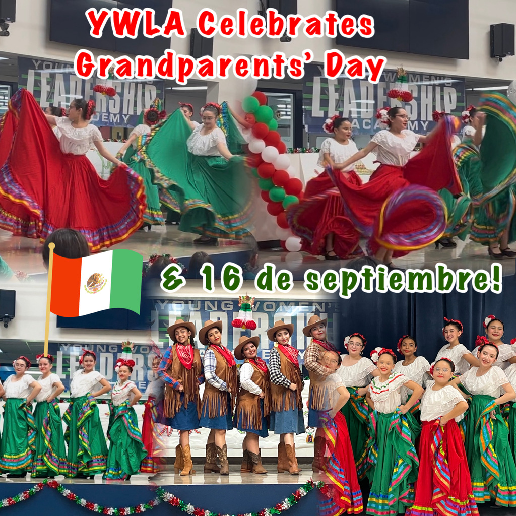 Students perform colorful folklórico dances at YWLA’s Grandparents’ Day and 16 de Septiembre celebration, honoring family, culture, and tradition. 🇲🇽