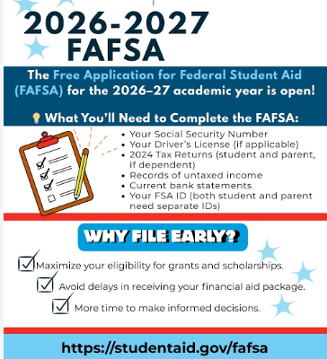 FAFSA is open!