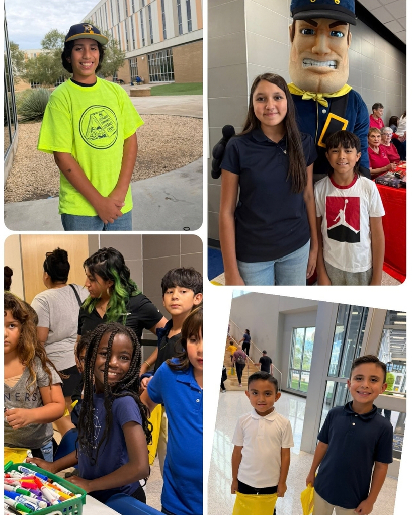 Photo collage of EKIS students participating in the Eastwood Area Literacy night held at Eastwood High School.