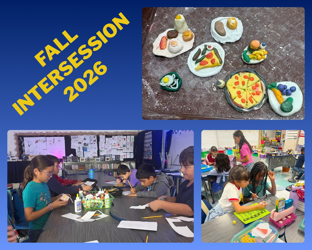 Photo collage of EKIS students working on projects during the 2026 fall intersession.