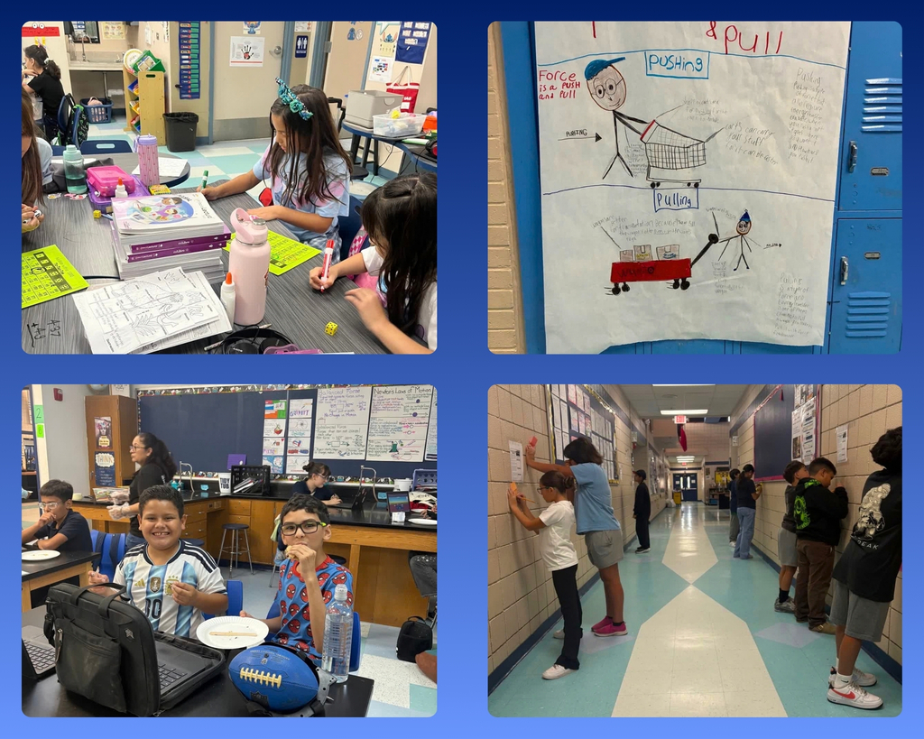 Photo collage of EKIS students working on projects during the 2026 fall intersession.