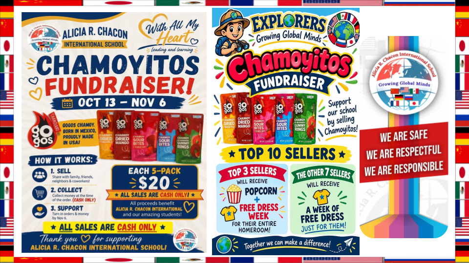 Chamoyitos fundraiser begins this week. Top sellers will get a prize.