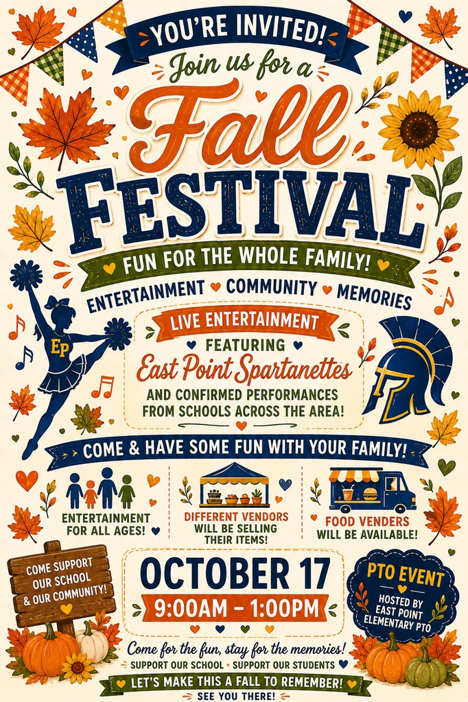 Fall festival October 17, 2026 from 9am-1pm. entertainment. vendors. food  