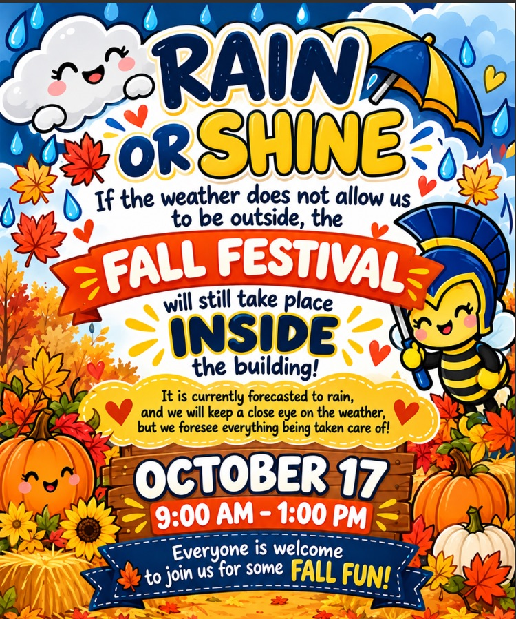 rain or shine, the fall festival will happen