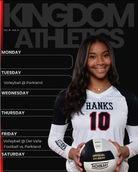 The Kingdom Athletics Schedule Oct 20 & 23