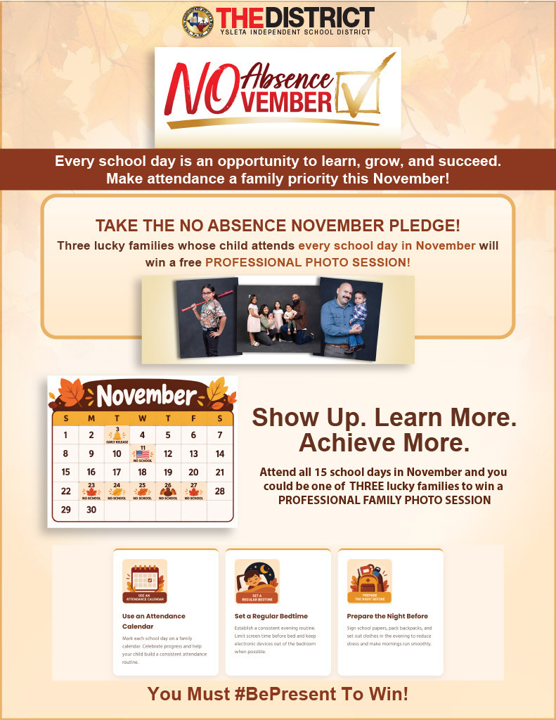No absence November to win a professional family photo session