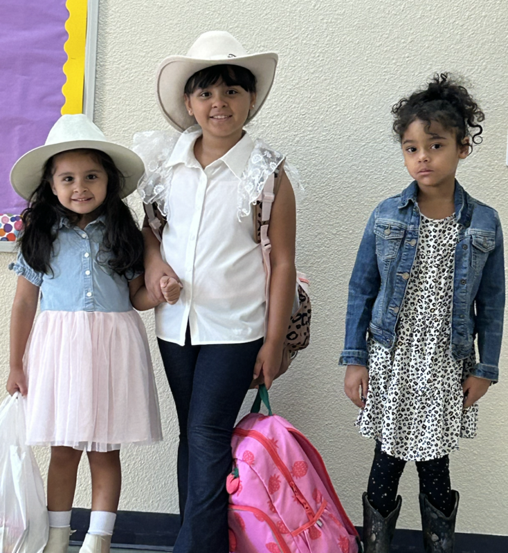 Kids in western wear