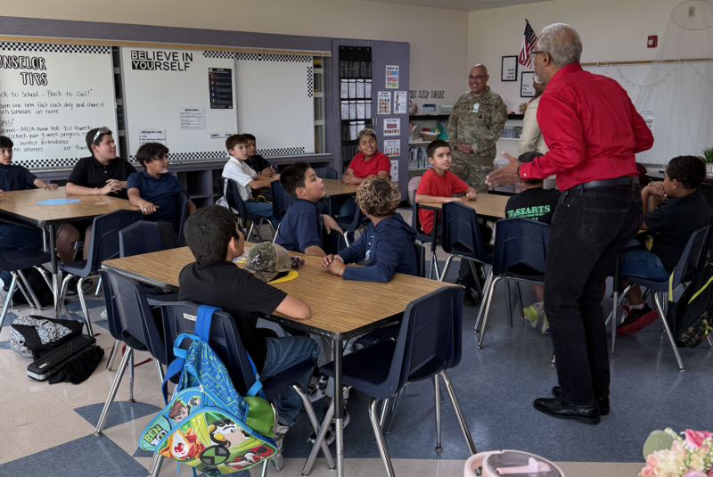 Students at Guys with Ties meeting