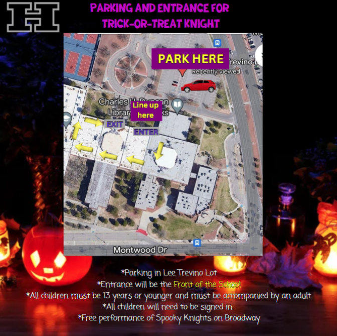 Trick or Treat Knight Parking