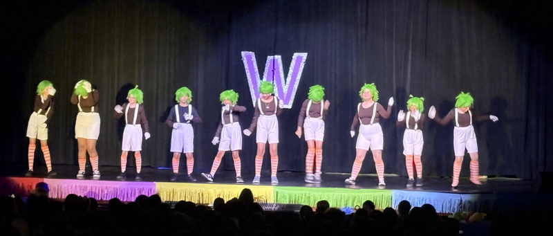 Middle School students performing