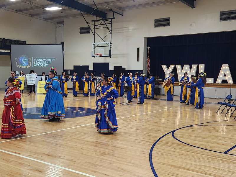 Folklorico dancers at YWLA