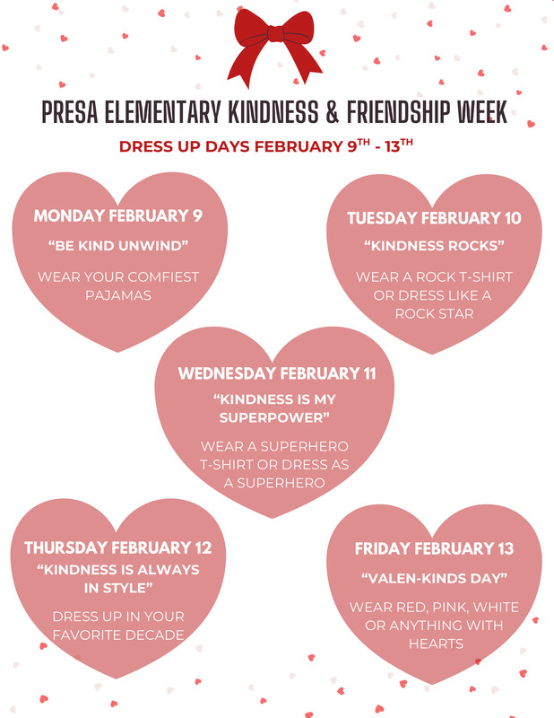 Kindness & Friendship week dress up flyer 
