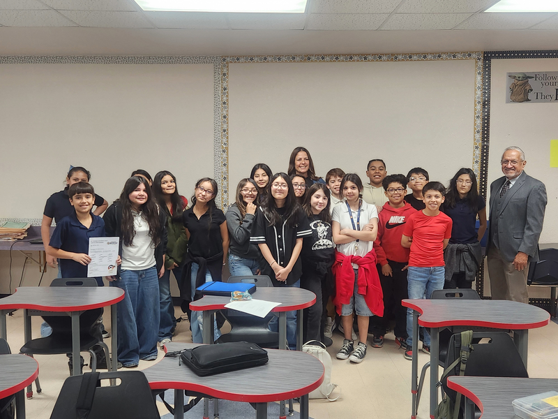 5th grade classroom with Mr. Ochoa