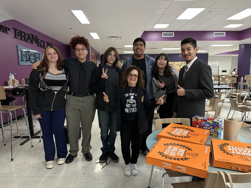 Parkland High School UIL competitors pose for a picture with UIL Coordinator, Ms. Porras