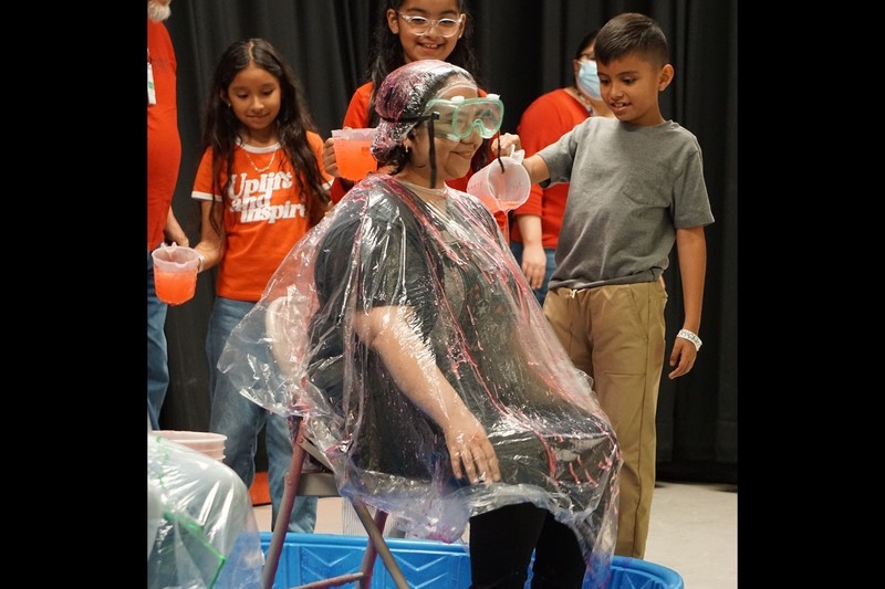 Radio Stars and Slimy Surprises at our STAAR Pep Rally!