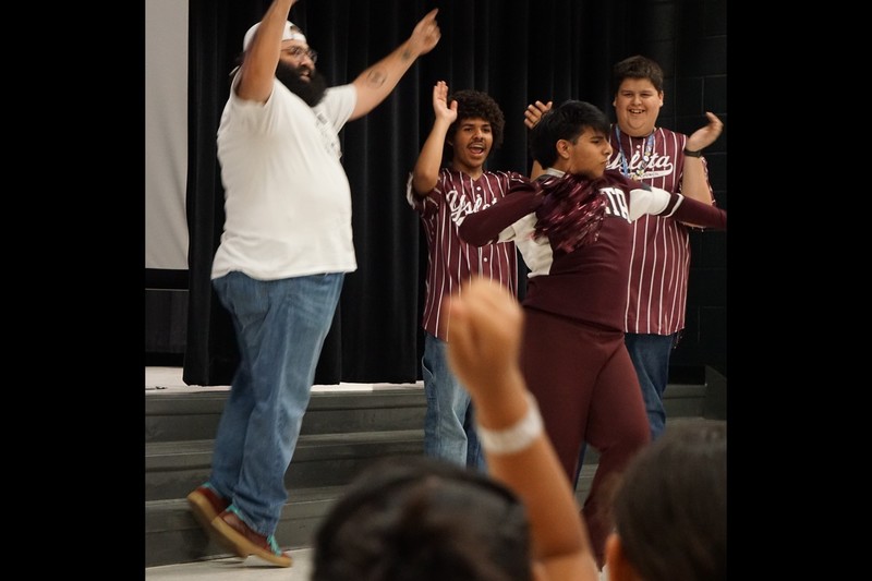 Radio Stars and Slimy Surprises at our STAAR Pep Rally!
