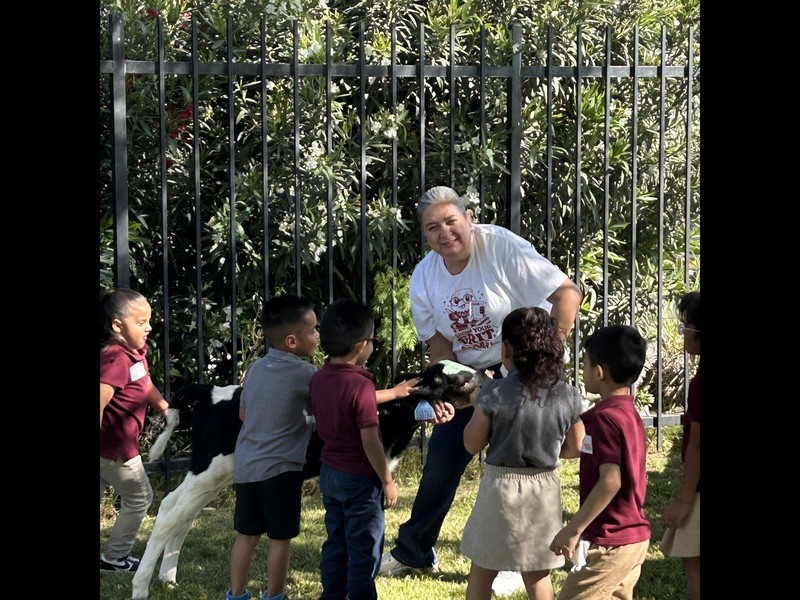 Students at Sarah Farms 
