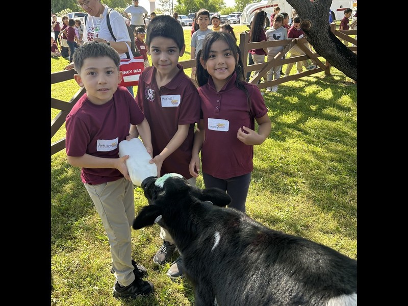Students at Sarah Farms 