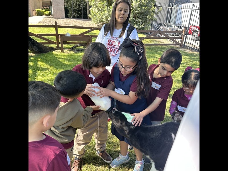 Students at Sarah Farms 