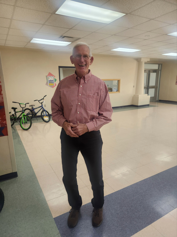 Joe Hayes as he arrives to REL and gets ready for our special parade