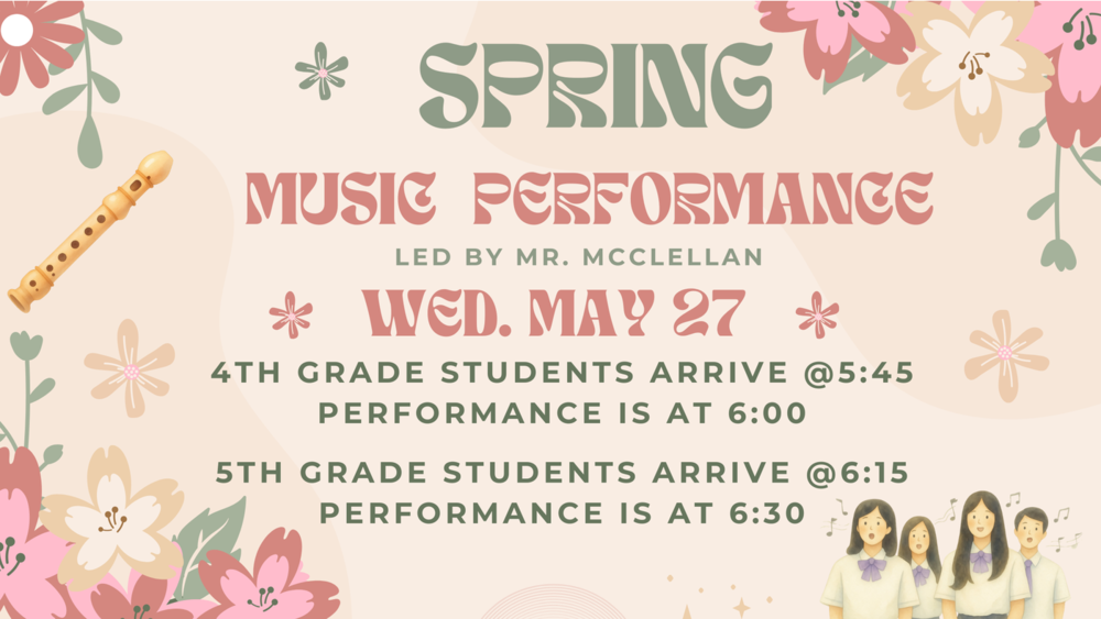 4th and 5th music performances