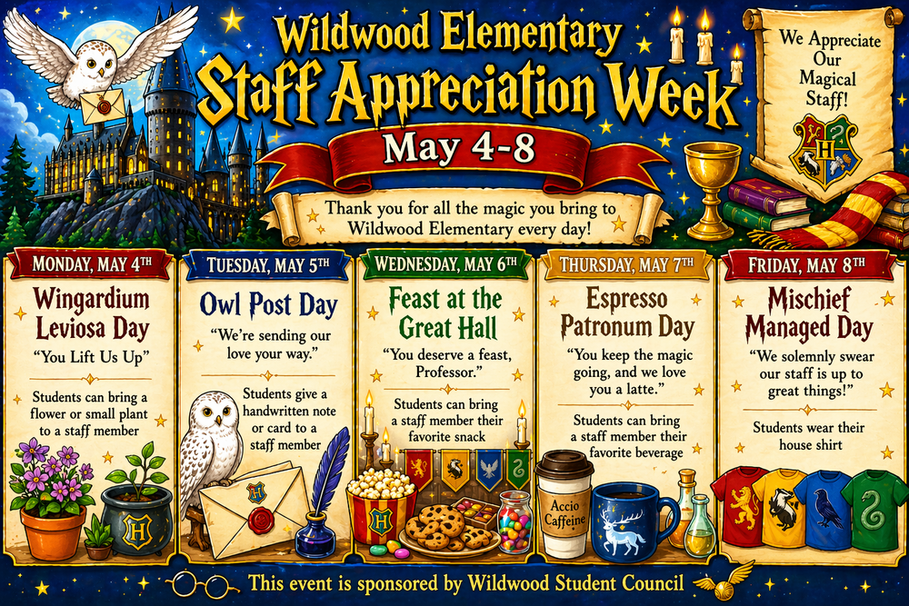 staff appreciation week May 4-8