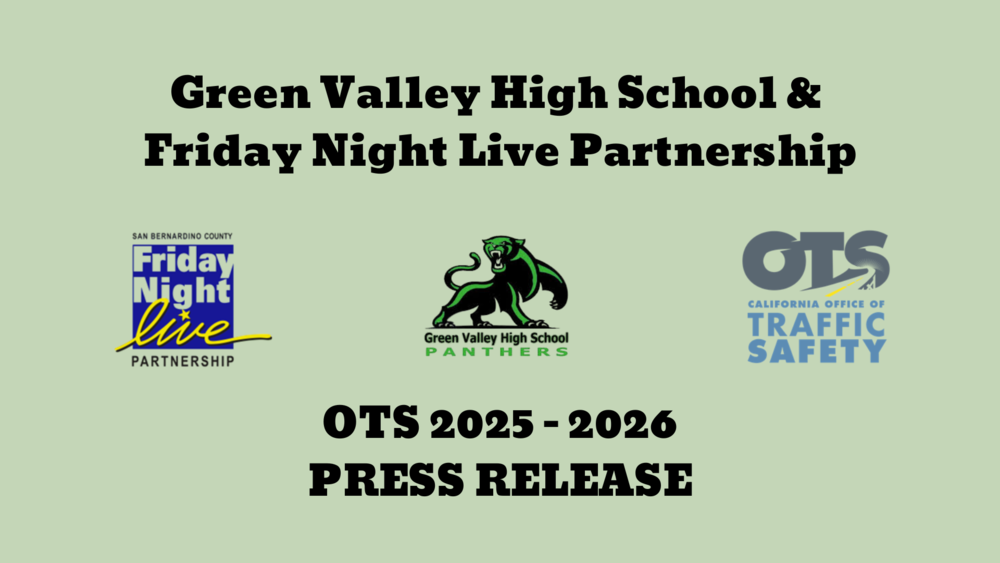 Green Valley High School announces partnership with Friday Night Live