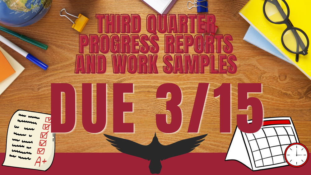 Q3 Progress Reports Due