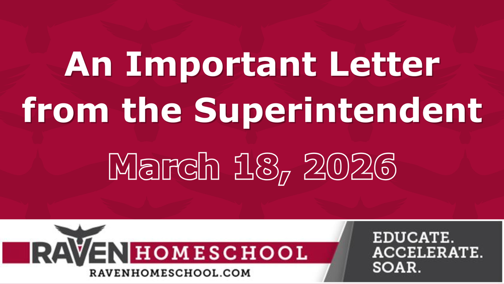 letter from the superintendent