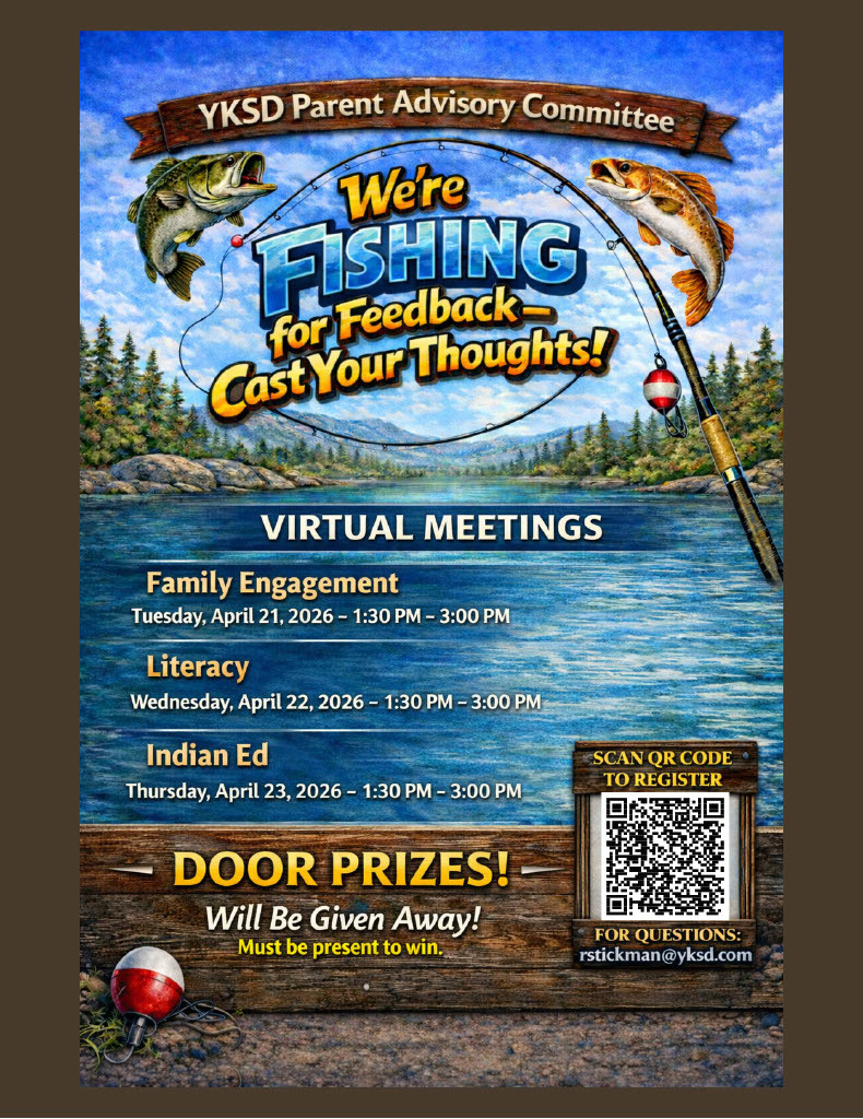 YKSD Parent Advisory Committee Virtual Meetings. 