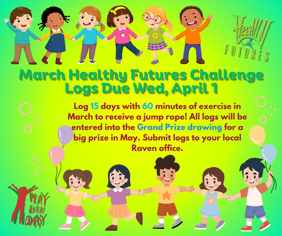 Healthy Futures March logs due